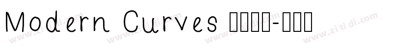 Modern Curves 现代曲线字体转换